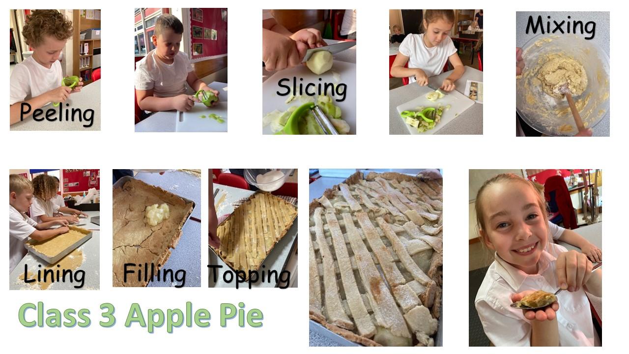 Class 3 learnt a range of skills whilst making a delicious American-style dessert